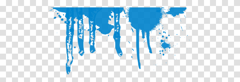 Blue Paint 1 Image Dripping Paint Blue, Silhouette, Text, Cat, Art Transparent Png
