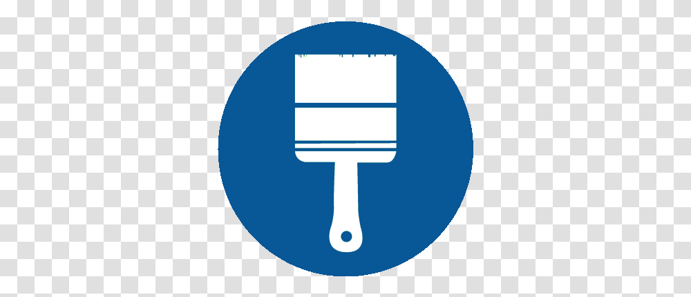 Blue Paint Brush Icon, Label, Cutlery, Light Transparent Png