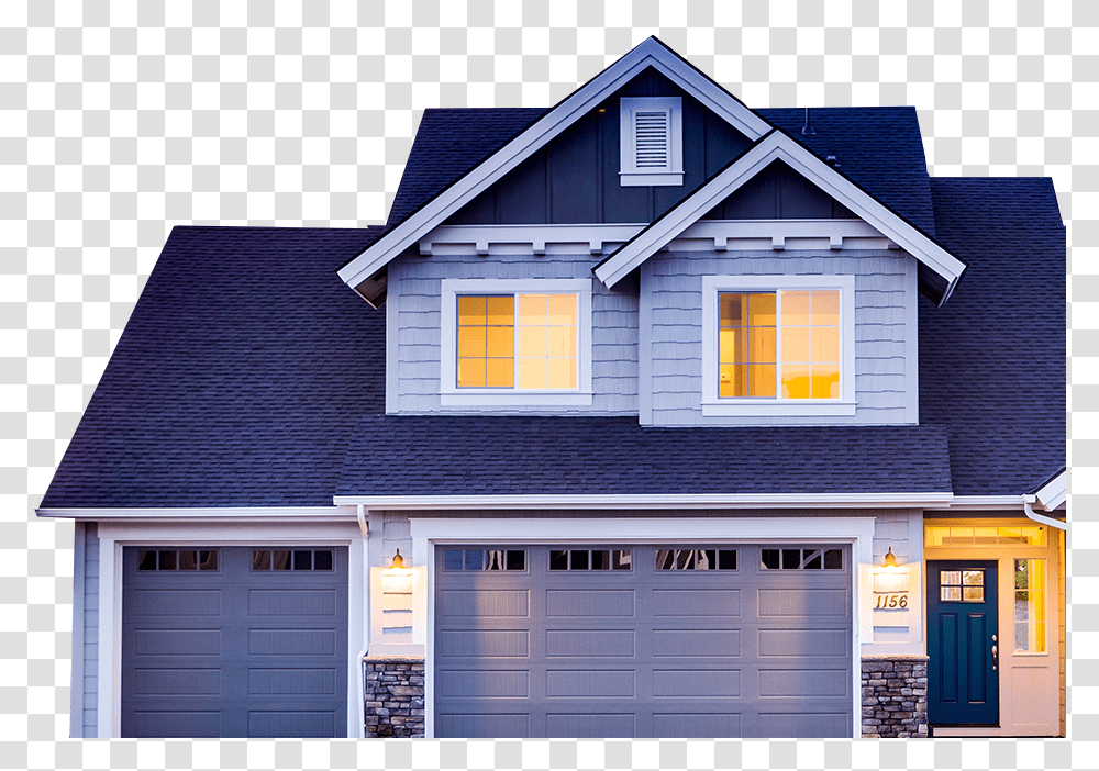 Blue Paint House 2019, Door, Housing, Building, Garage Transparent Png