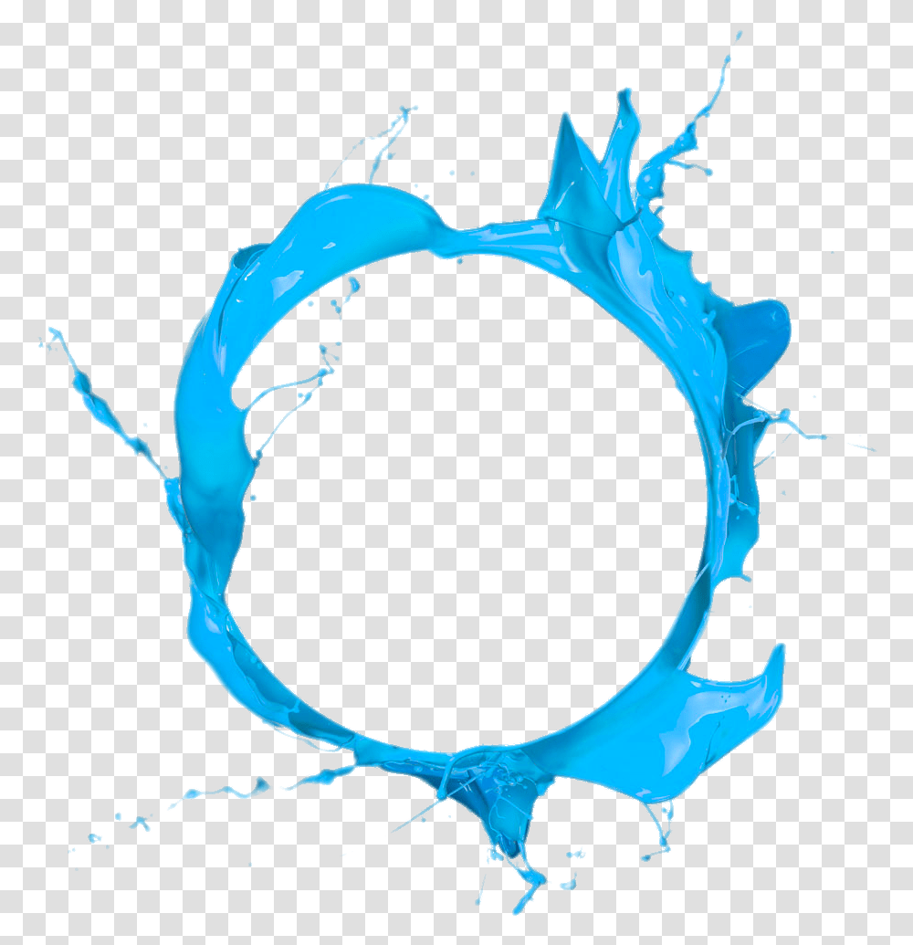 Blue Paint Splash, Paper, Animal Transparent Png