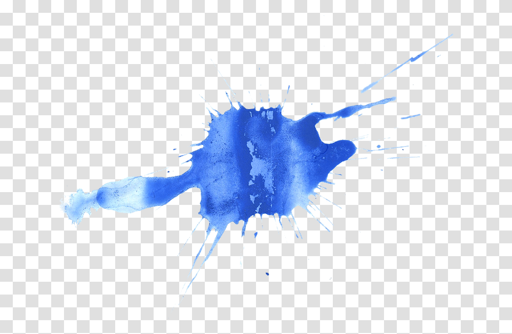 Blue Paint Splatter, Cross Transparent Png