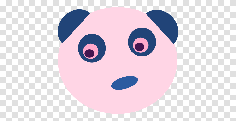 Blue Panda Face Clipart, Piggy Bank, Hole, Purple Transparent Png