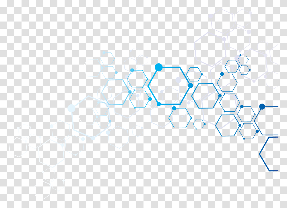 Blue Particles Dna Molecule Structure Background, Pattern, Food, Honeycomb, Rug Transparent Png