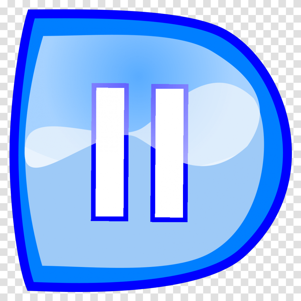 Blue Pause Button Svg Clip Arts, Number, Glass Transparent Png