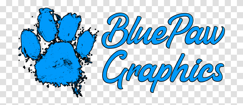 Blue Paw Graphics Print Logos, Text, Calligraphy, Handwriting, Alphabet Transparent Png