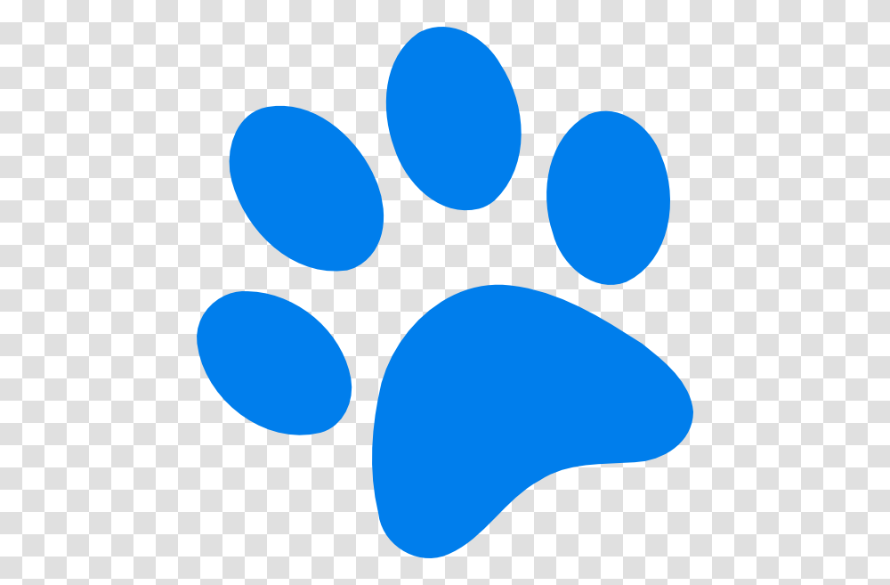 Blue Paw Print Clip Art For Web, Footprint Transparent Png