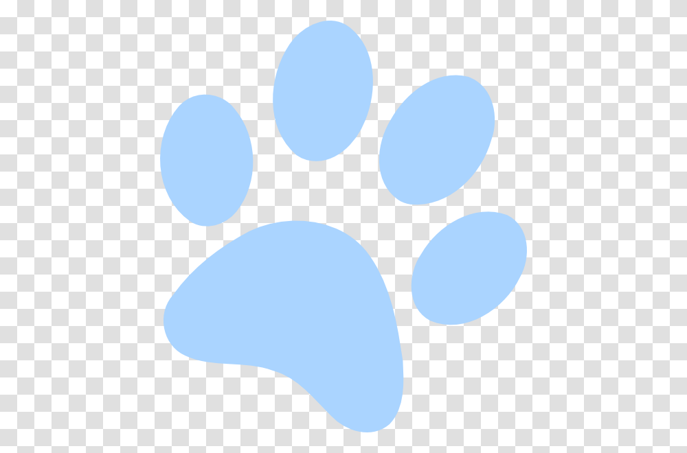 Blue Paw Print Clipart Paw Print With Black Background, Footprint, Oval Transparent Png