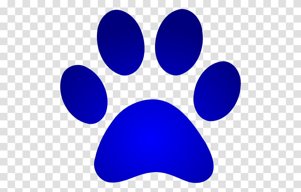 Blue Paw Print With Gradient Svg Clip Arts Blue Paw Print, Footprint, Balloon Transparent Png
