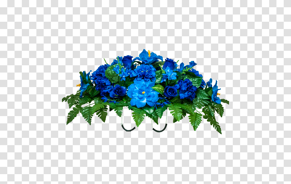 Blue Peony Rose And Hydrangea, Plant, Flower, Blossom, Flower Arrangement Transparent Png