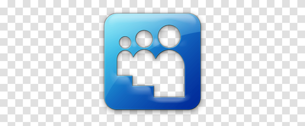 Blue Person Logo Logo Blue Square White People, Symbol, Mobile Phone, Electronics, Cell Phone Transparent Png