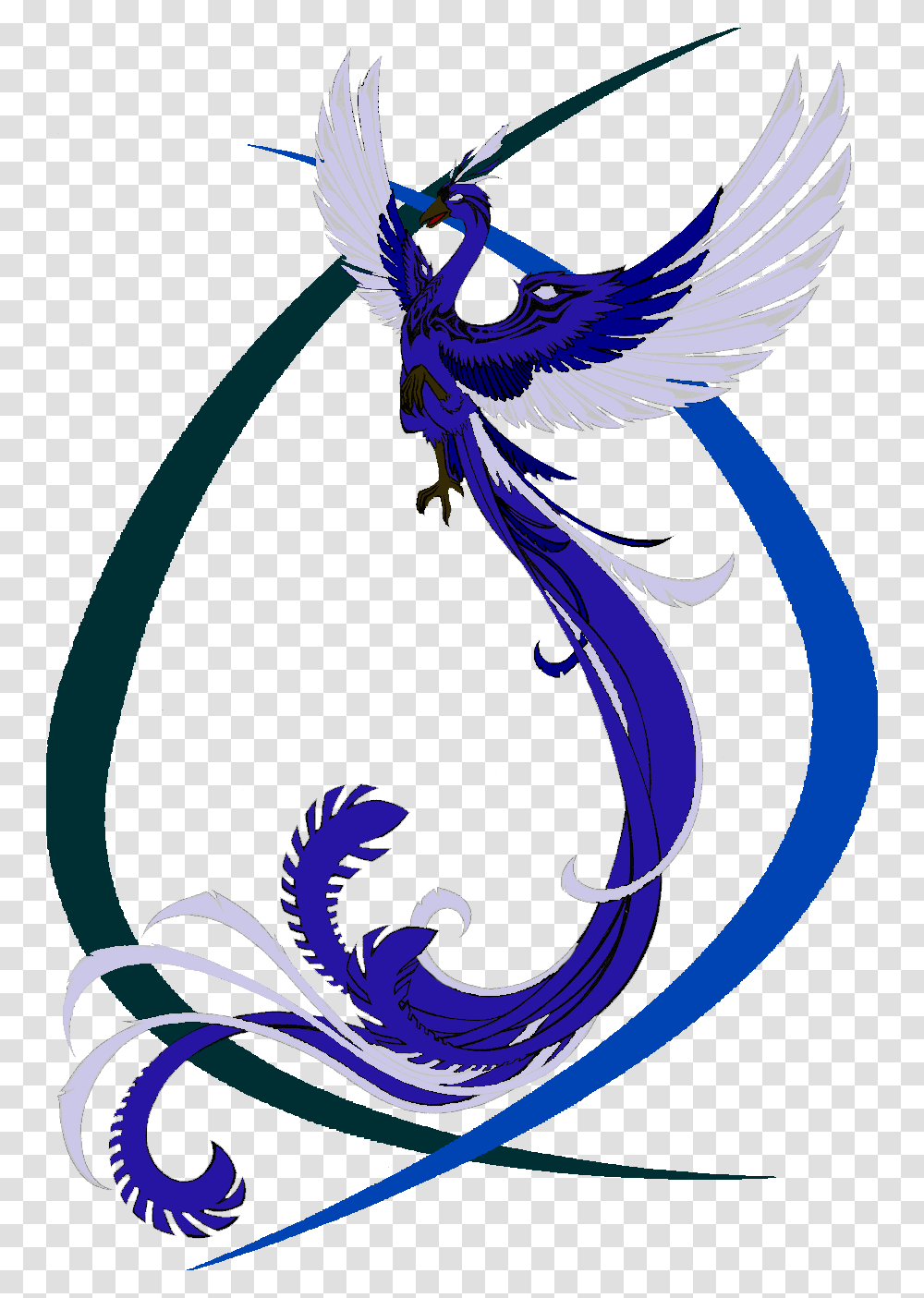 Blue Phoenix Background, Dragon, Bird, Animal Transparent Png