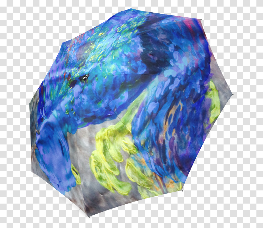 Blue Phoenix Sleeping Foldable Umbrella Umbrella, Crystal, Mineral, Accessories, Accessory Transparent Png