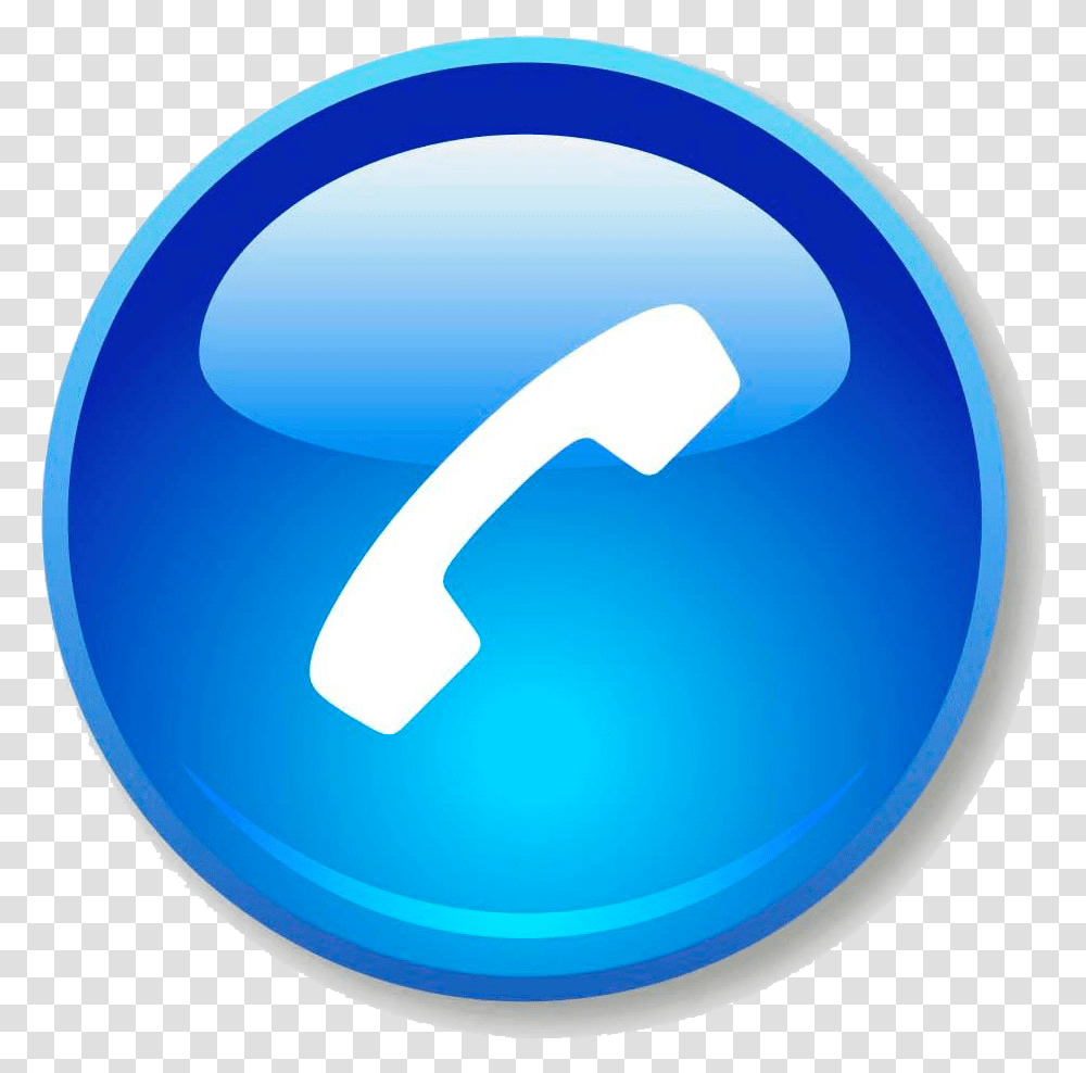 Blue Phone Icon, Sphere, Recycling Symbol, Tape Transparent Png