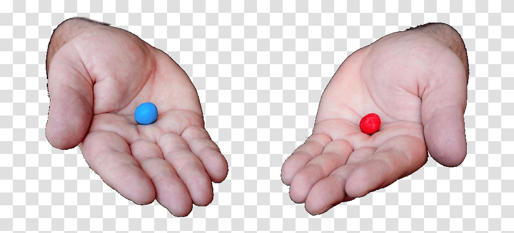 Blue Pill Or The Red 259 Kb Re Or Blue Pill, Person, Human, Finger, Hand Transparent Png
