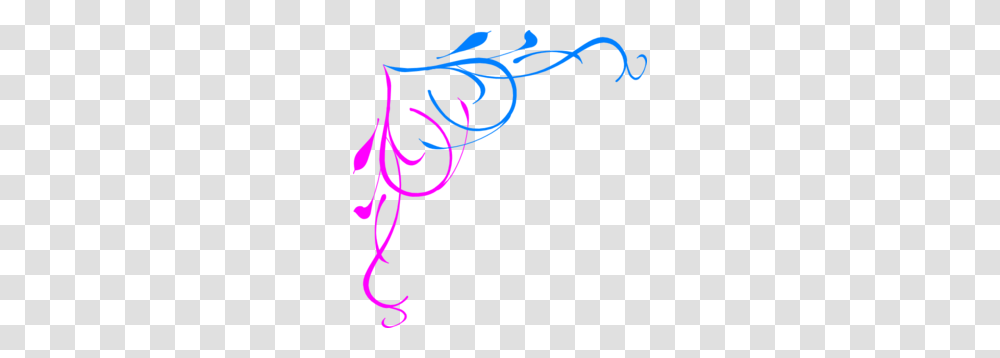 Blue Pink Border Clip Art, Floral Design, Pattern Transparent Png