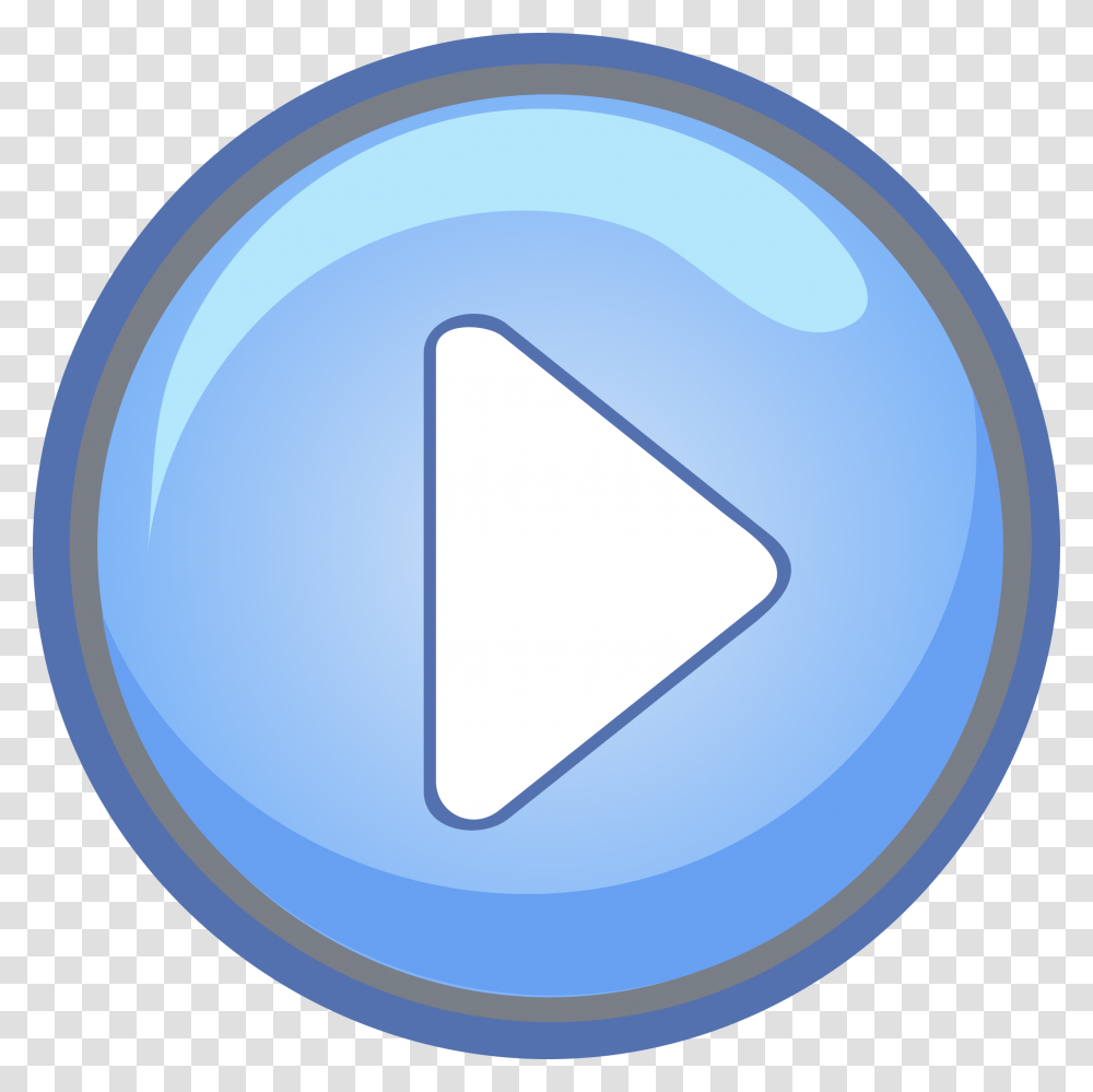 Blue Play Button Pressed Down Icons, Triangle, Sphere Transparent Png