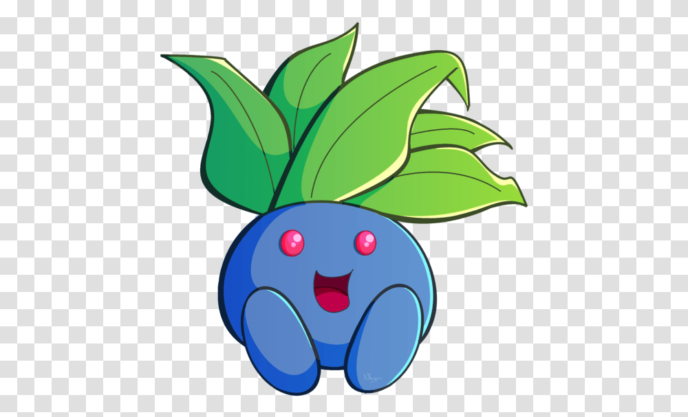 Blue Pokemon With Green Leaves, Plant, Food, Leaf, Fruit Transparent Png