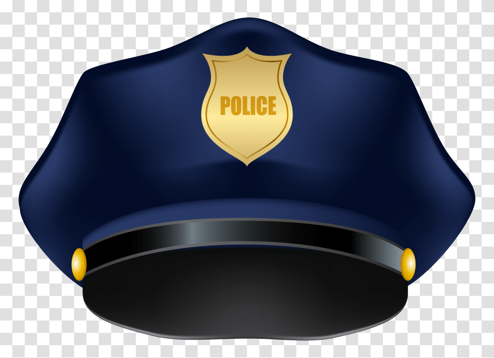 Blue Police Hat Clip Art, Logo, Trademark, Emblem Transparent Png