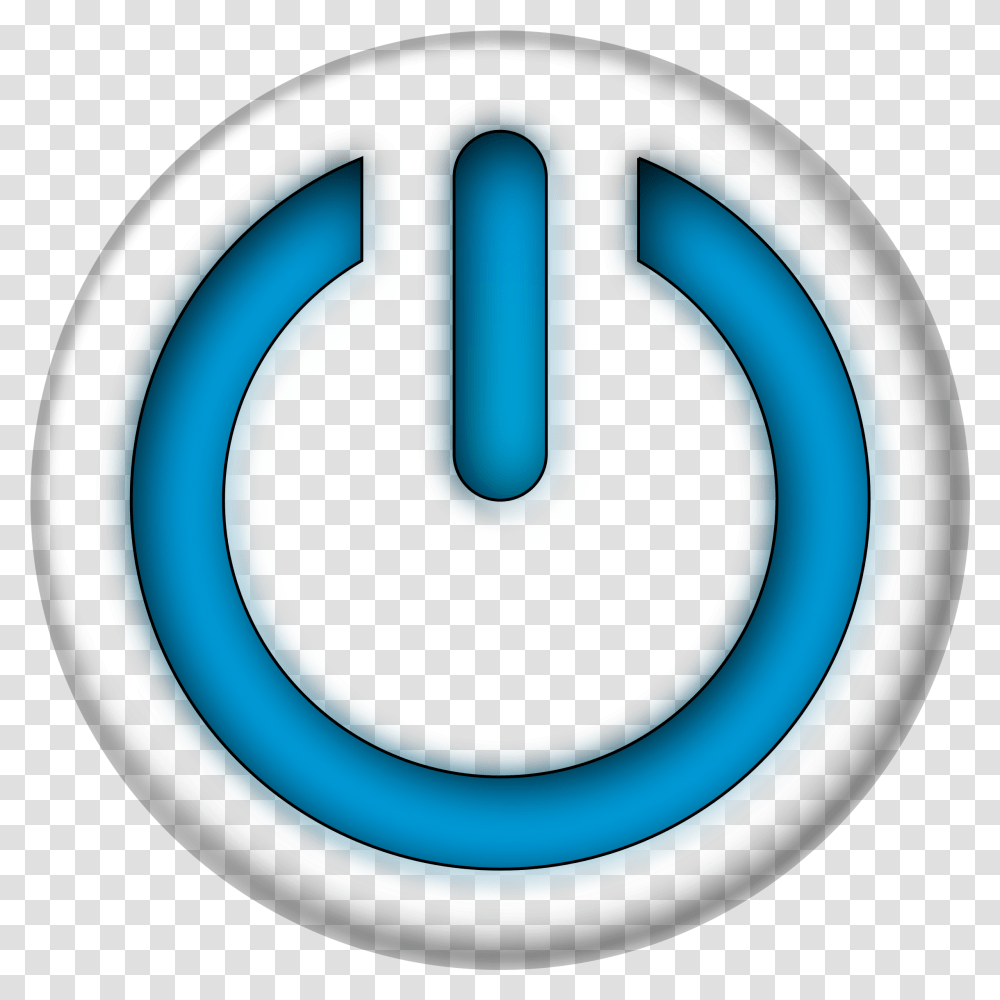 Blue Power Sign Button Clip Arts Blue Power Button, Tape, Electronics, Word, Switch Transparent Png