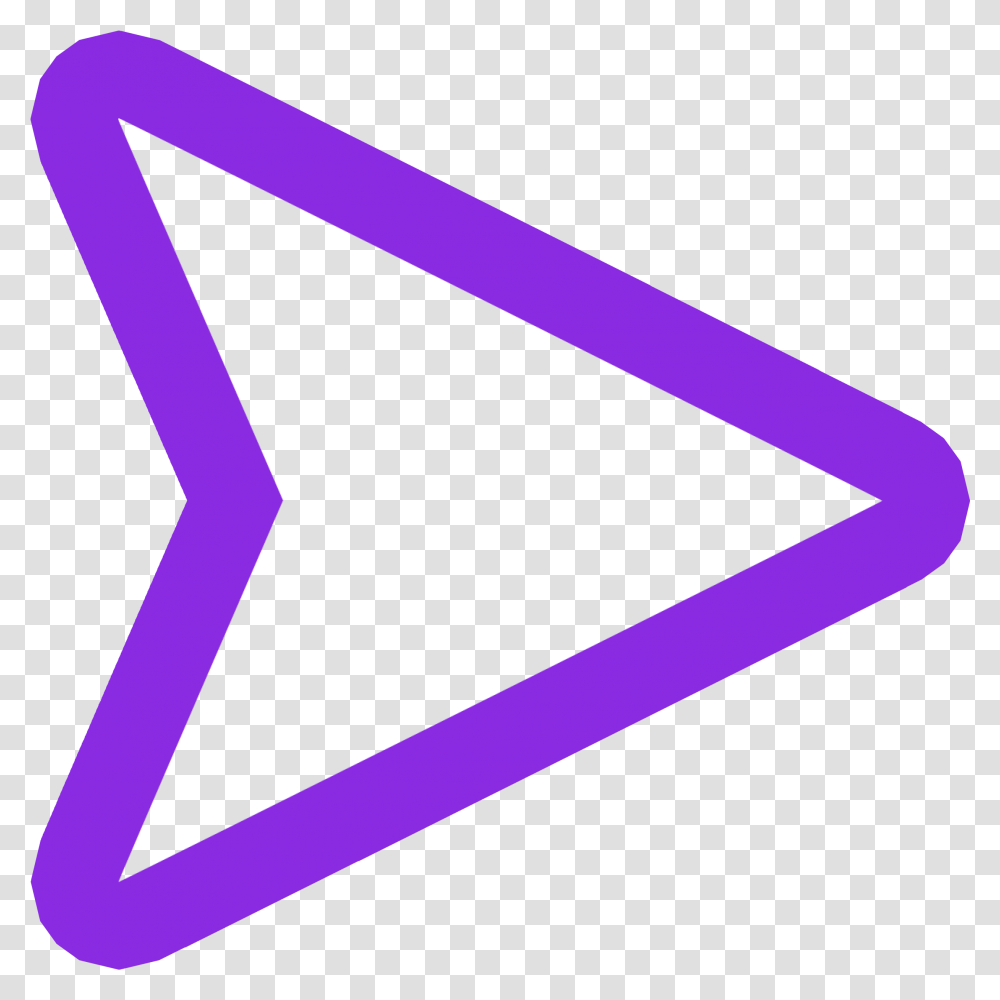 Blue Purple Arrowhead Round Corners Arrow Rounded Corner, Triangle, Symbol Transparent Png