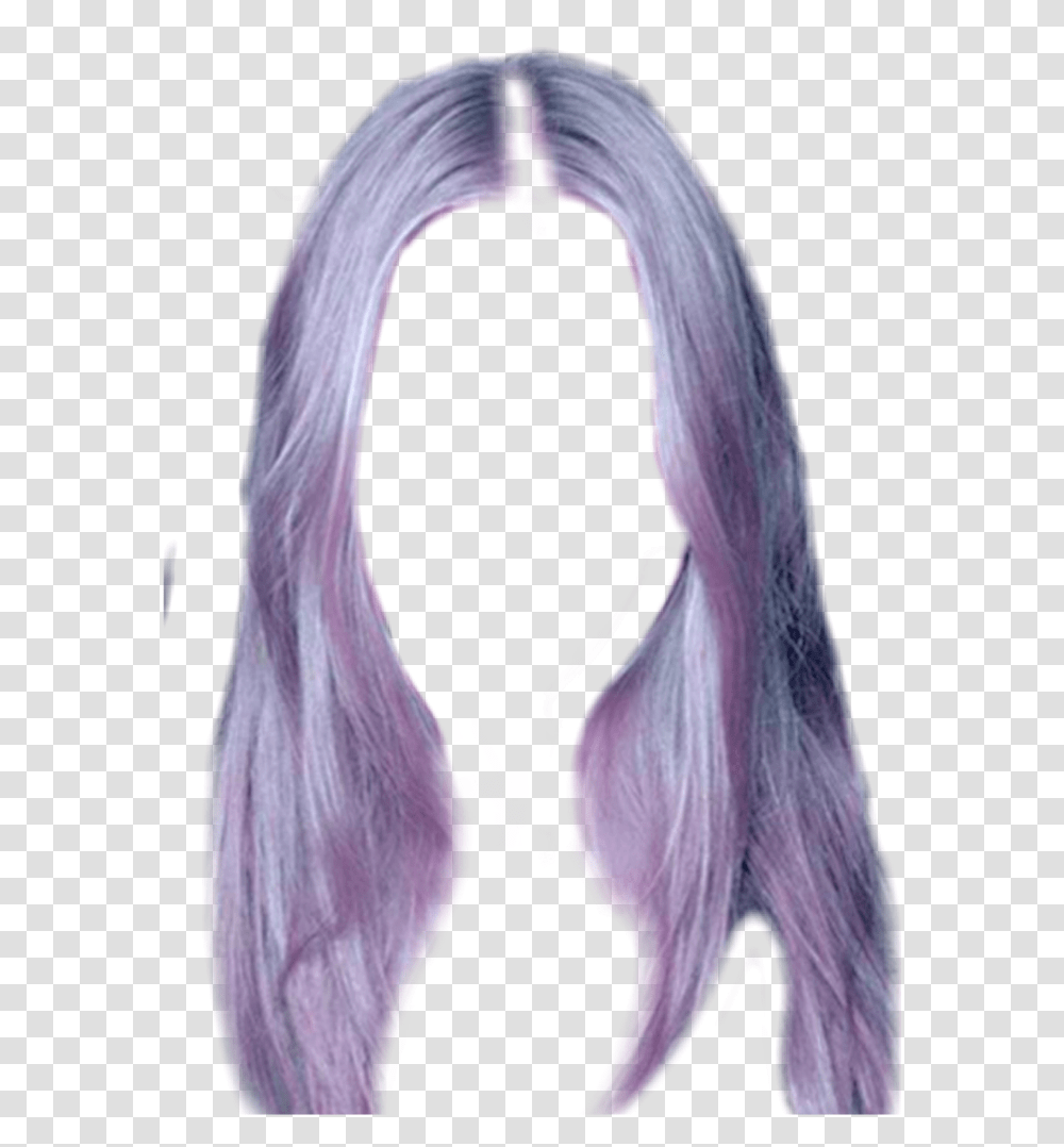Blue Purple Grey Hair Fun Colourful Art Beautiful, Wig, Person, Human, Dye Transparent Png