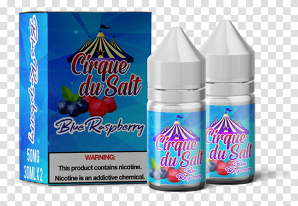 Blue Raspberry Cirque Du Salt Mango Peach, Label, Bottle, Spray Can Transparent Png