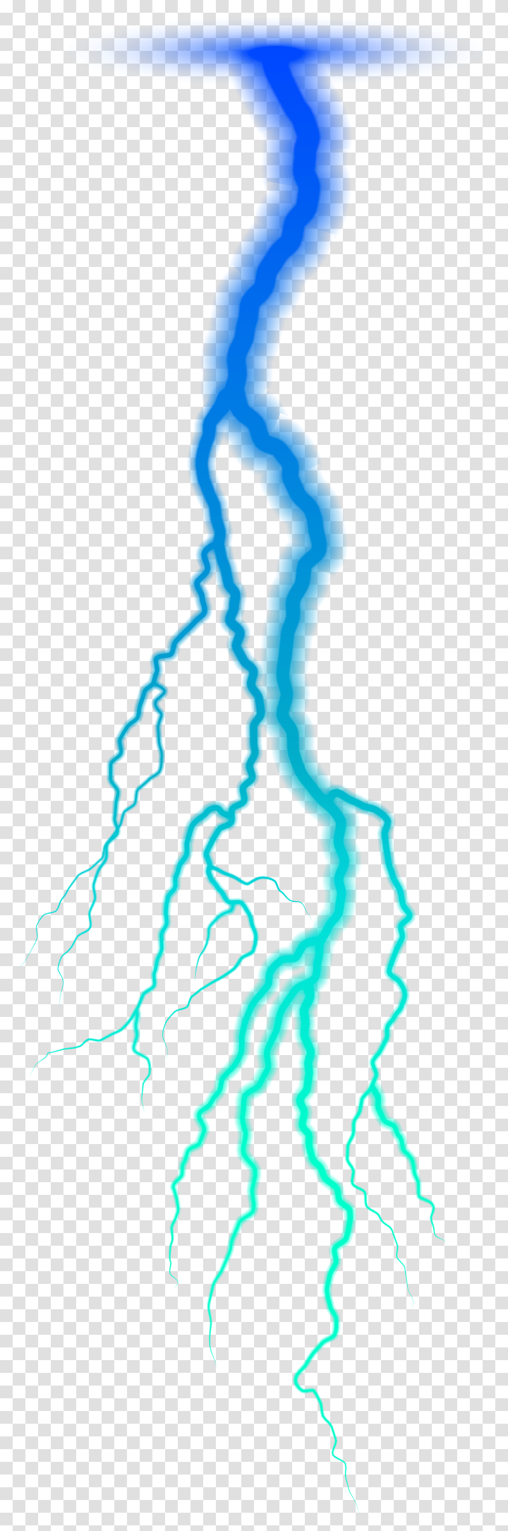 Blue Realistic Lightning Clipart Background Transparent Png