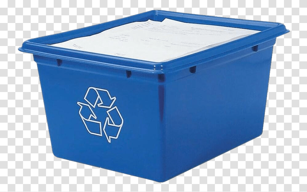 Blue Recycle Bin Images Hd Recycling Box, Cooler, Appliance, Jacuzzi, Tub Transparent Png