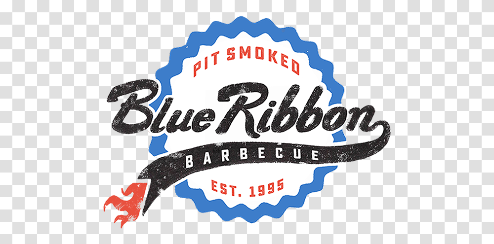 Blue Ribbon Bbq Newton Blue Ribbon Bbq, Label, Text, Logo, Symbol Transparent Png