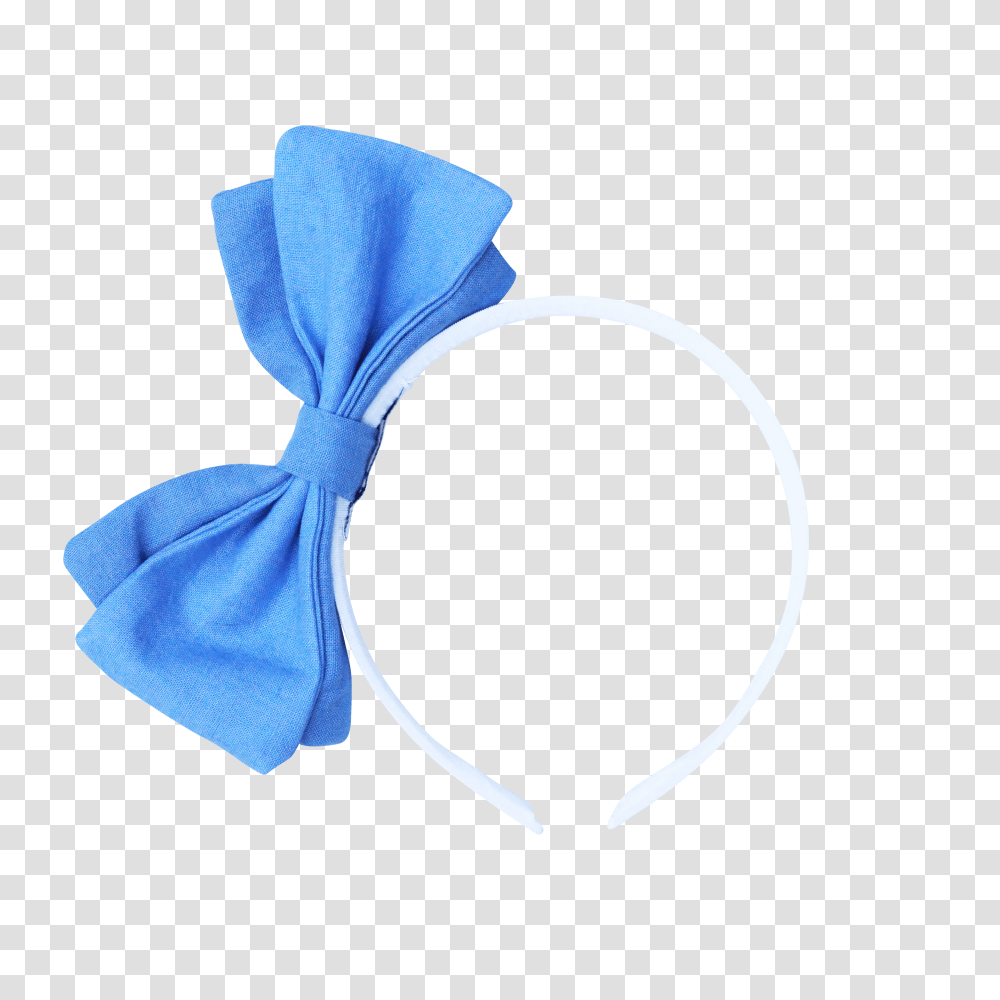 Blue Ribbon Bow Ribbon Hair Band,  Transparent Png