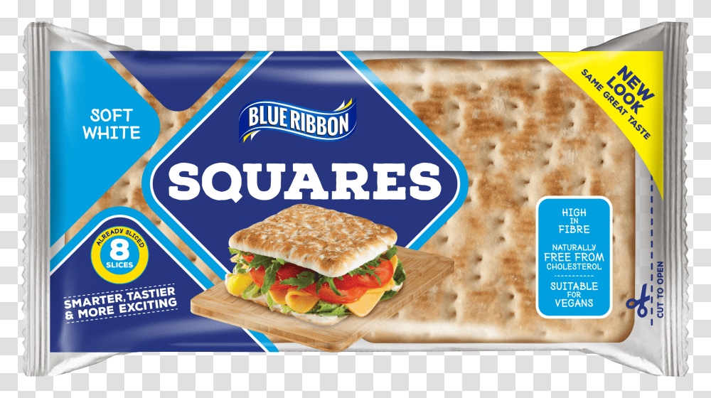 Blue Ribbon Bread Squares Transparent Png