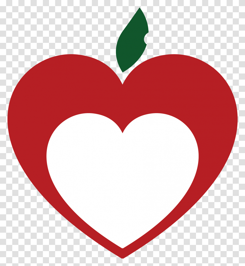 Blue Ribbon Commission Clipart Teacher Heart Apple, Plant, Food, Fruit Transparent Png