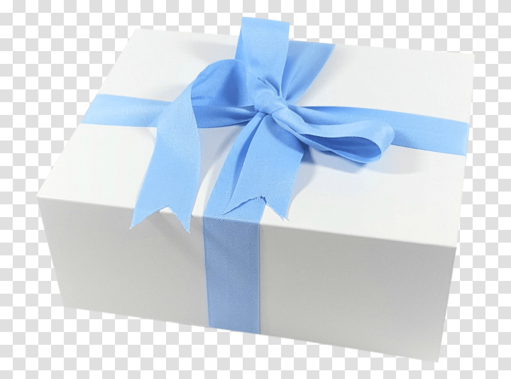 Blue Ribbon Gift Box Download Box Transparent Png