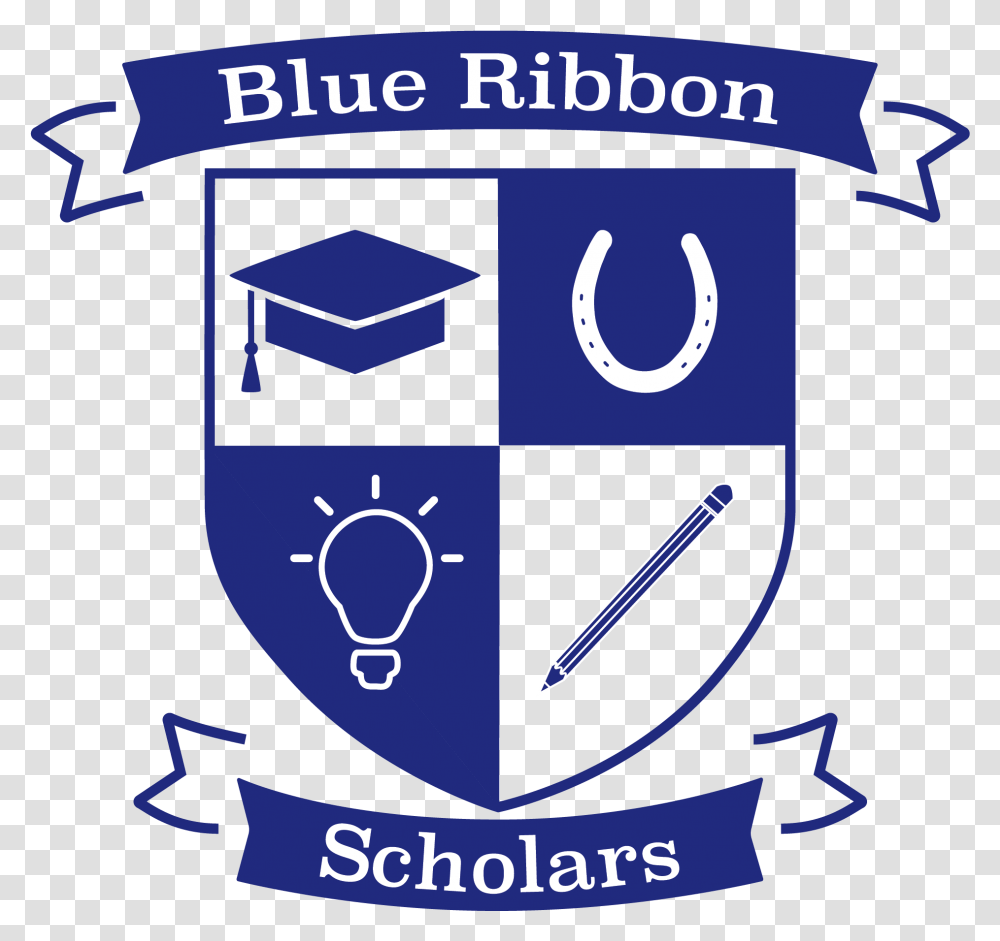 Blue Ribbon Scholars Emblem, Label, Number Transparent Png