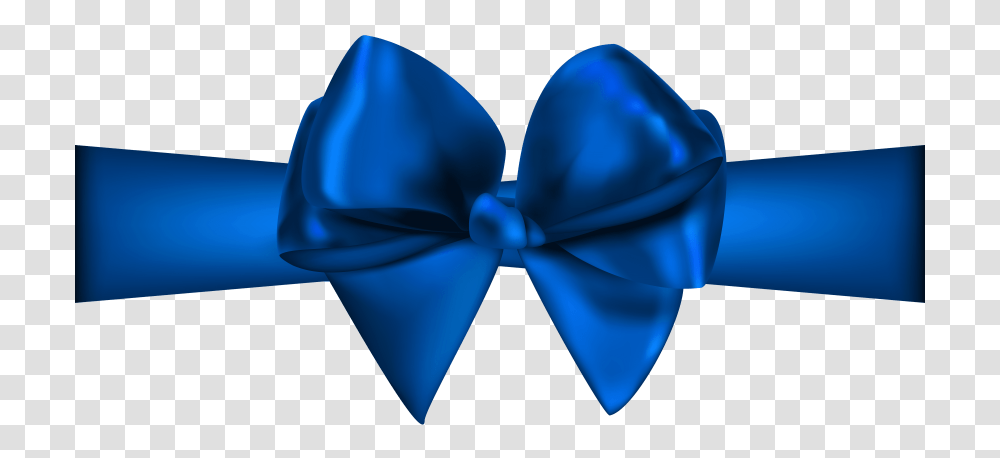 Blue Ribbon With Bow, Tie, Accessories, Accessory, Necktie Transparent Png