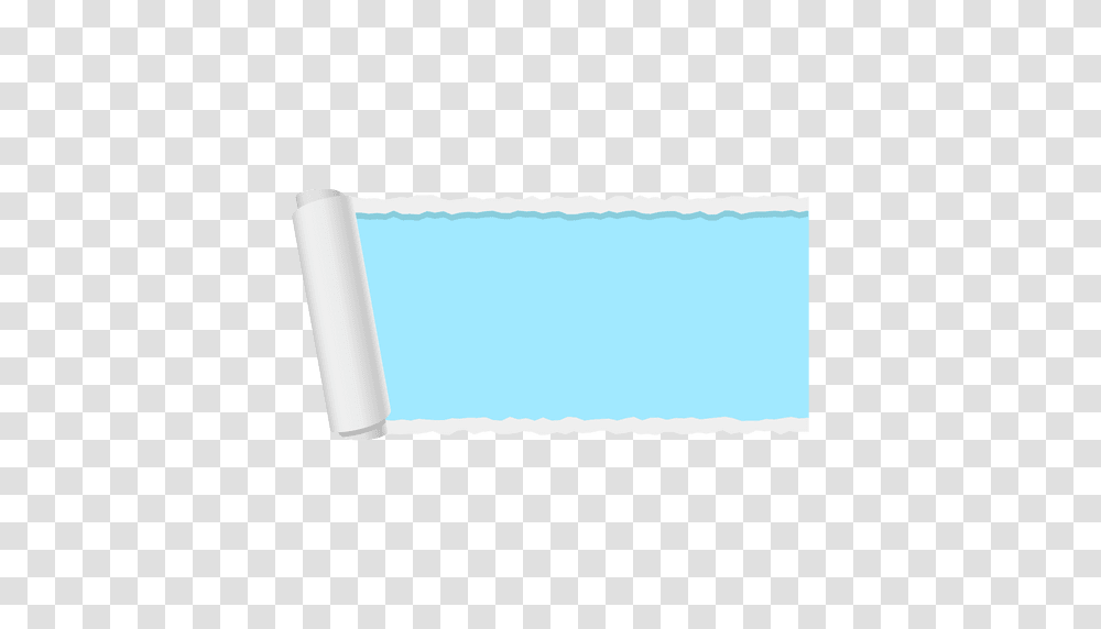 Blue Ripped Paper Banner, Lighting, Tub, Scroll, Cushion Transparent Png