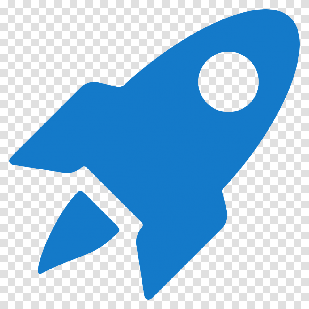Blue Rocket Ship Clipart, Animal, Sea Life, Fish, Shark Transparent Png