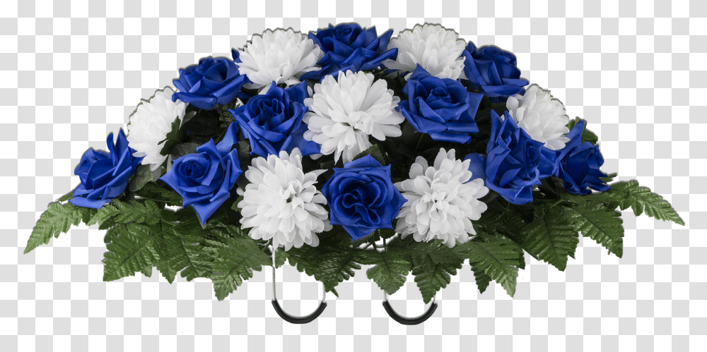 Blue Rose And White Mum Blue Flower Bouquet, Plant, Blossom, Flower Arrangement, Dahlia Transparent Png