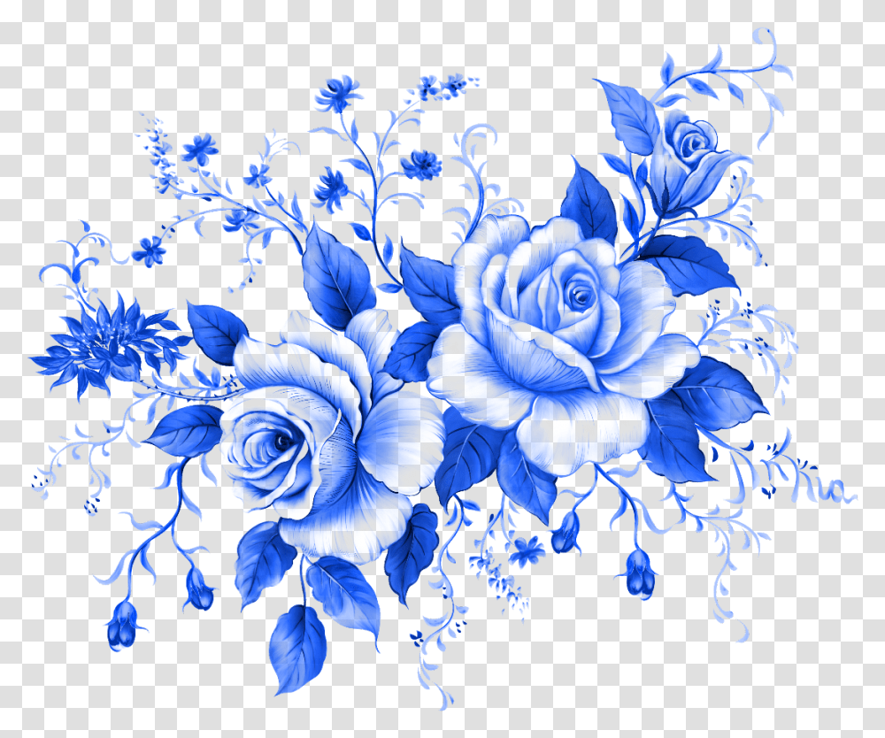 Blue Rose Flower Clip Art Background Blue Roses, Floral Design, Pattern, Fractal Transparent Png
