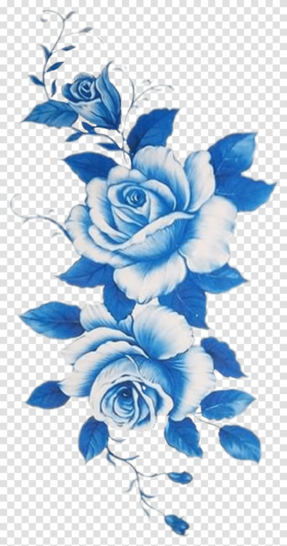 Blue Rose, Floral Design, Pattern Transparent Png