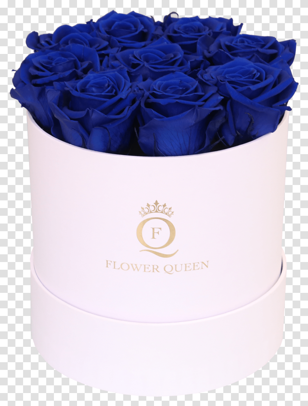 Blue Roses In Medium White Box, Diaper, Plant, Flower, Blossom Transparent Png