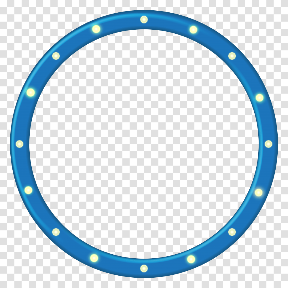 Blue Round Border Frame Clip Art Transparent Png