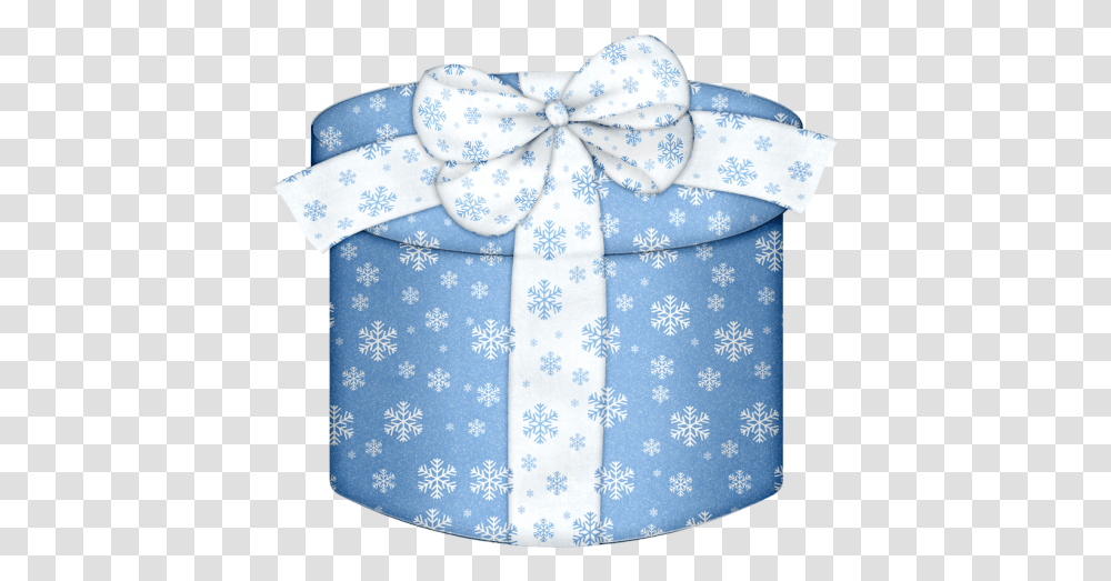 Blue Round Gift Box Clipart Tarjetas De Feliz Season Greetings, Carton, Cardboard, Snow Transparent Png