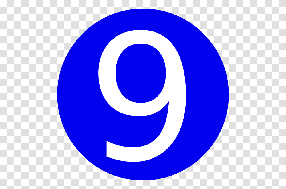 Blue Rounded With Number 9 Hi, Logo, Trademark Transparent Png