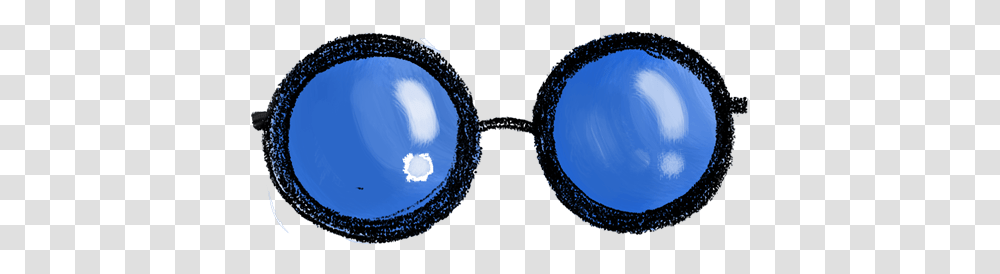 Blue Roundglasses - Big Bear And Bird Shop Blue Round Glasses, Accessories, Accessory, Goggles, Diamond Transparent Png