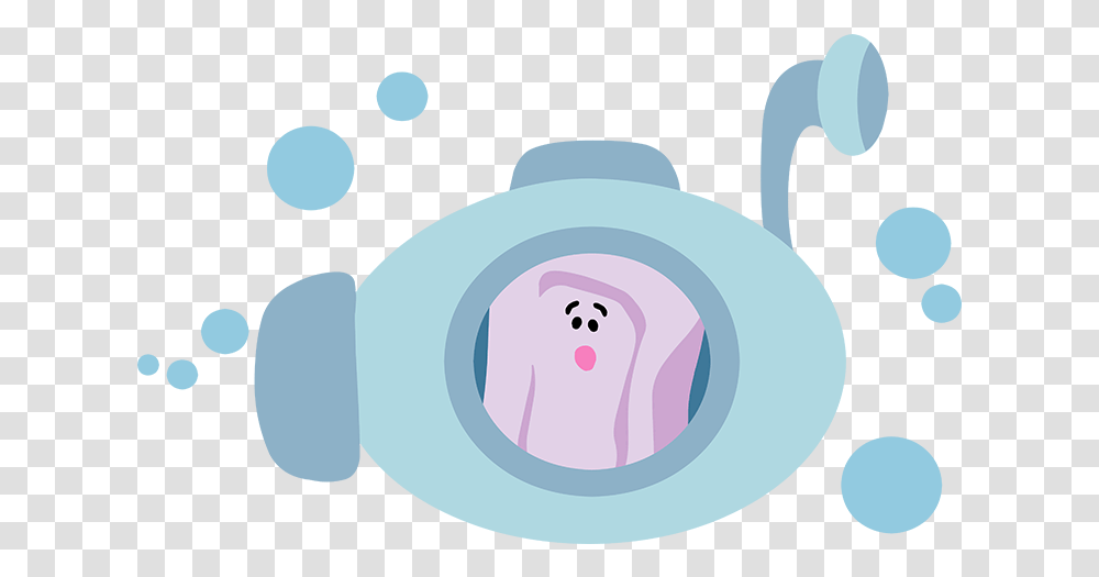 Blue's Clues Slippery In Submarine Blues Clues Bubble Cartoon, Pottery, Teapot, Sea Life, Animal Transparent Png