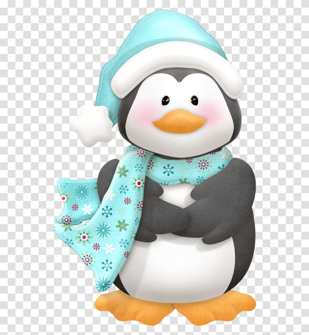 Blue Scarf Penguin Winter Penguin Clipart, Doll, Toy, Plush, Cushion Transparent Png