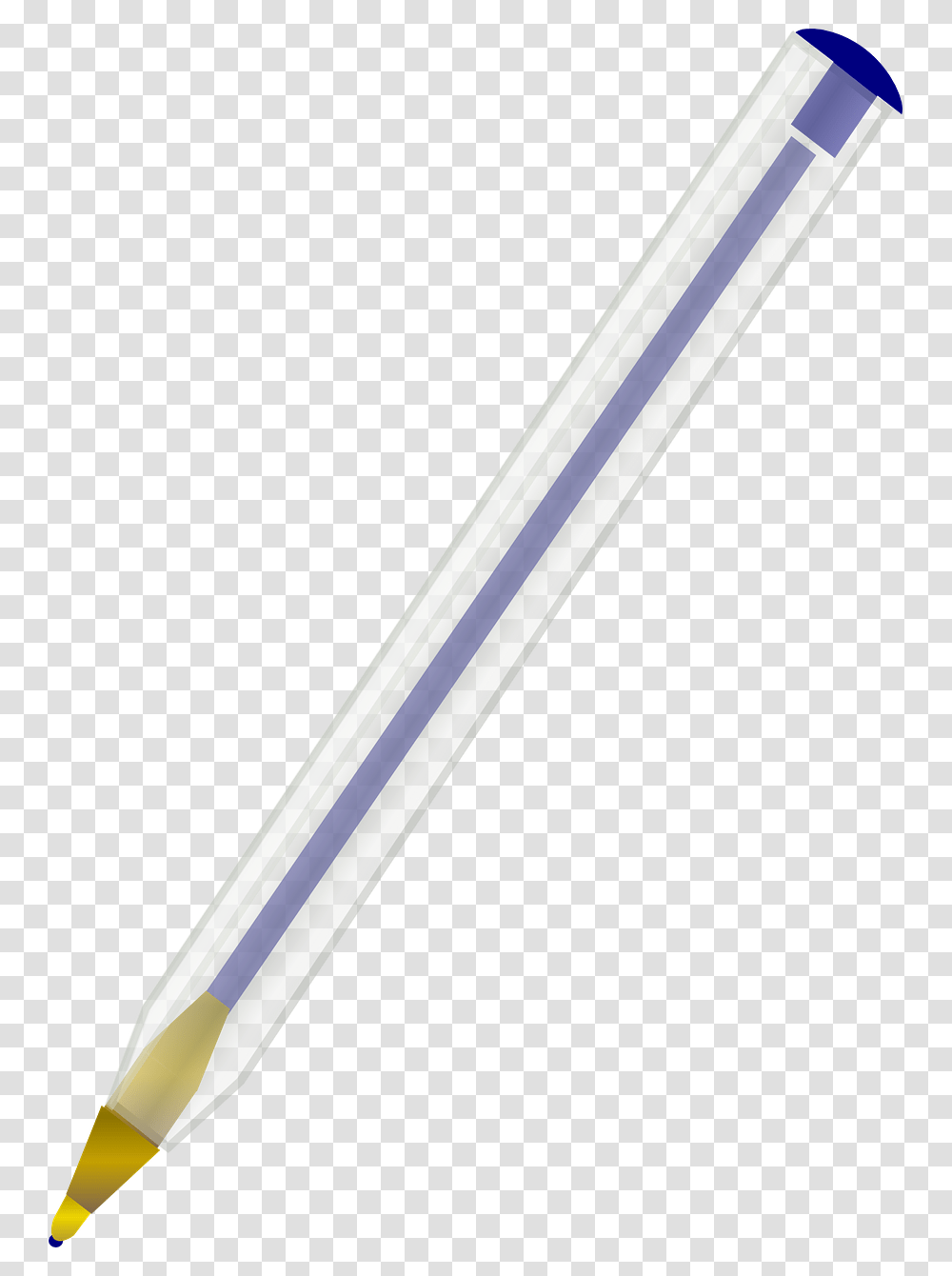 Blue School Pen, Sword, Blade, Weapon, Weaponry Transparent Png