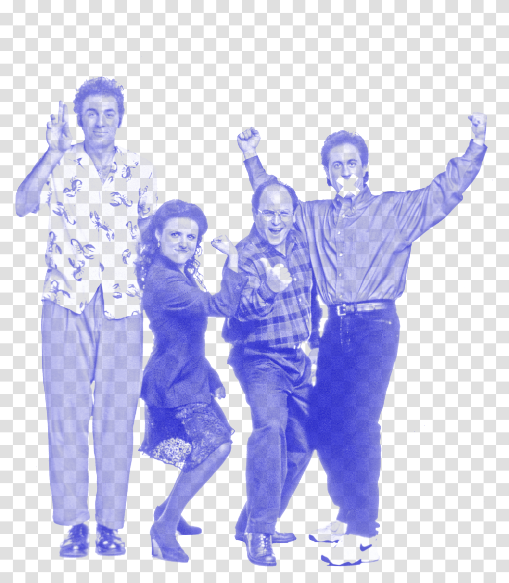 Blue Seinfeld Cast Seinfeld Cast, Person, Dance Pose, Leisure Activities, Sleeve Transparent Png