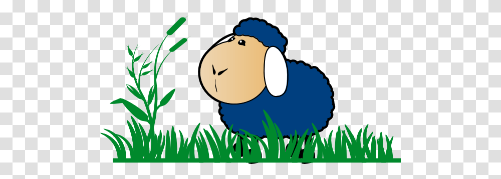 Blue Sheep With Grass Clip Art, Plant, Outdoors, Nature, Produce Transparent Png